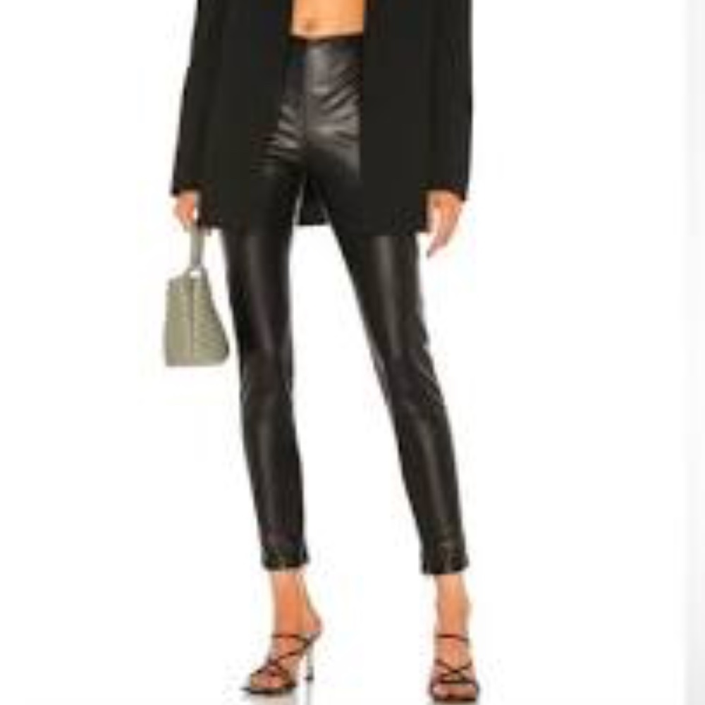 #10 VELVET by Graham & Spencer Berdine Faux Leather Legging in Black